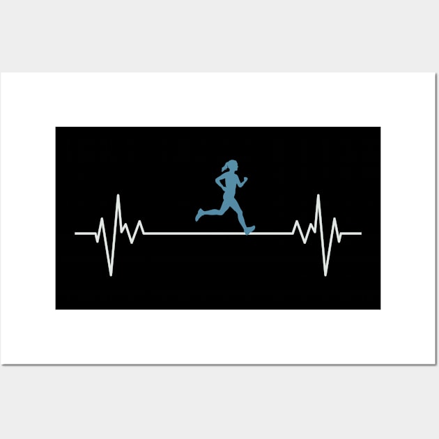 Heartbeat Running Funny Wall Art by Kugy's blessing